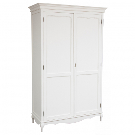 Mobila Dormitor - Dulap,  L130*57*H210 cm,  alb antic, lemn