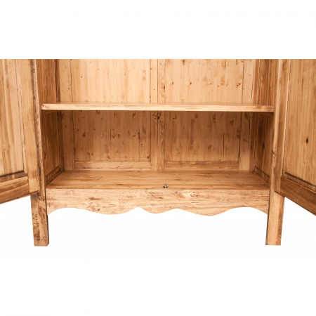 Dulap, L127*59*H204 cm,  natur antic, lemn masiv [4]
