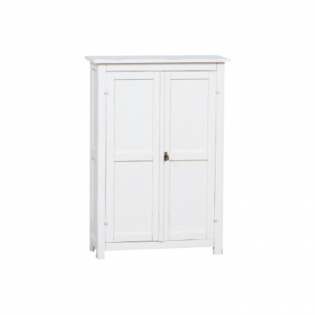 Mobila Birou - Dulap mic, L68*25*H98 cm, alb antic ,  lemn masiv