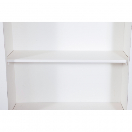 Bibliotecă mică,  L68*25*H130 cm,  alb antic,  lemn masiv [2]