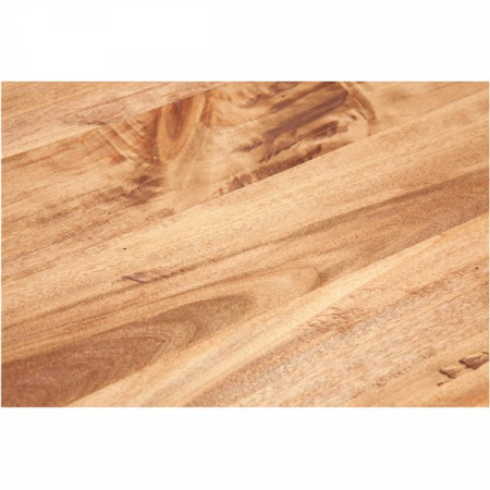 Masa consola, L73*36*H75 cm, alb/natur antichizat, lemn masiv [5]
