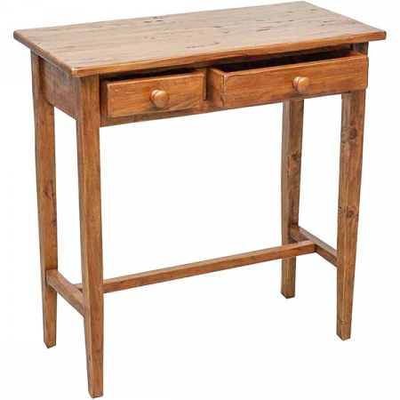 Masa consola, L73*36*H75 cm, nuc antichizat, lemn masiv [2]