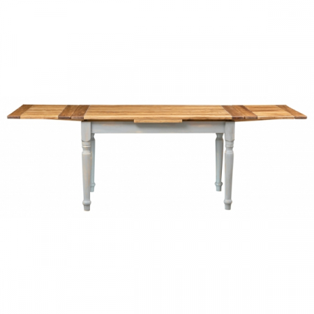 Masa extensibila, L140(240)*80*H80 cm,  natur antic/gri, lemn masiv [4]