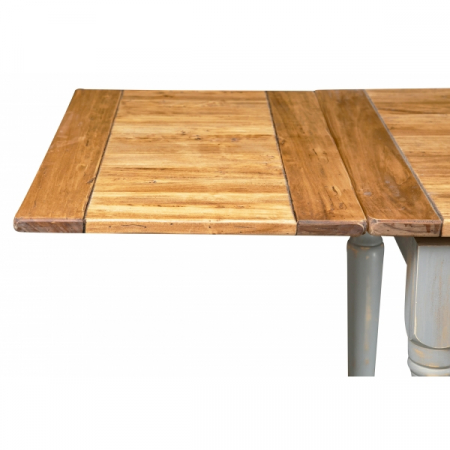 Masa extensibila, L140(240)*80*H80 cm,  natur antic/gri, lemn masiv [5]