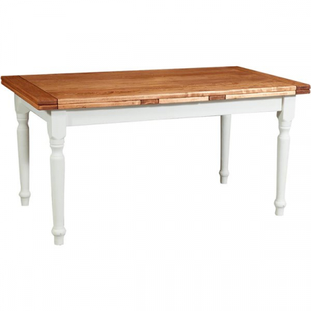 Masa extensibila - Masa extensibila, L160(290)*90*H80 cm,  alb antic/natur, lemn masiv