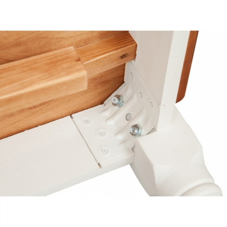 Masa extensibila, L160(290)*90*H80 cm, alb antic/nuc antichizat, lemn masiv [8]