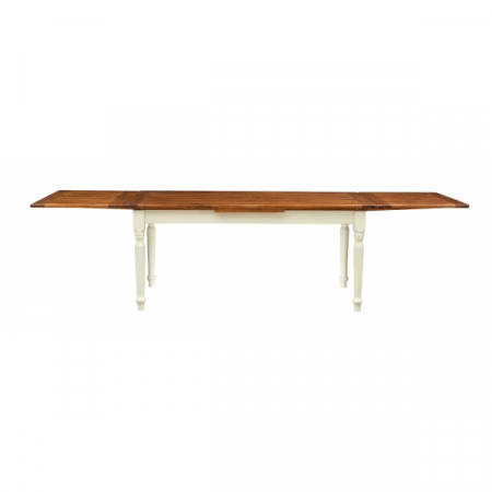 Masa extensibila,  L180(310)*90*H80cm, alb antic/nuc, lemn masiv [3]