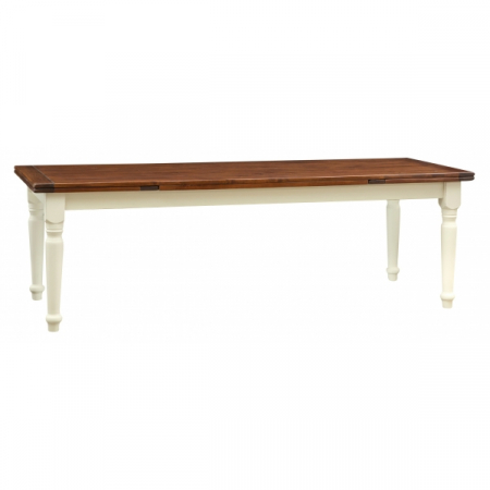 Masa extensibila - Masa extensibila, L250(380)*100*H80 cm, alb antic/patina, lemn masiv