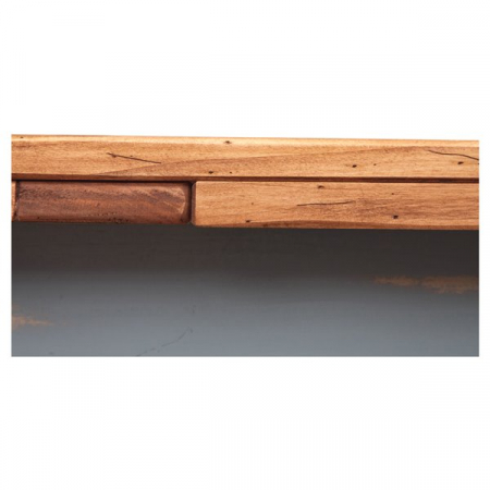Masa extensibila, L120(210)*80*H80 cm, natur/gri antichizat, lemn masiv [10]
