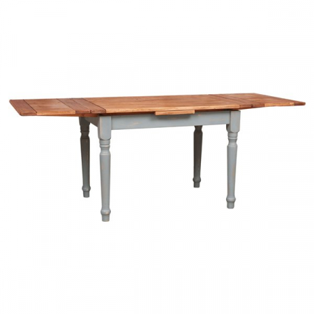 Masa extensibila, L120(210)*80*H80 cm, natur/gri antichizat, lemn masiv [3]