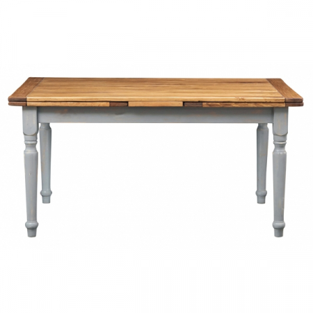 Masa extensibila, L160(290)*90*H80 cm,  natur/gri antic, lemn masiv [1]