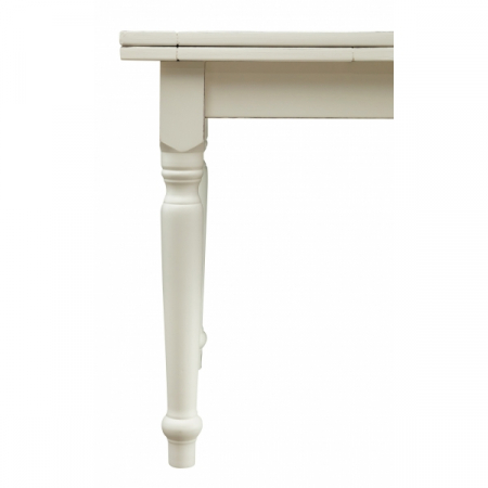 Masa extensibila, L140(240)*80*H80 cm,  alba antic, lemn masiv [7]