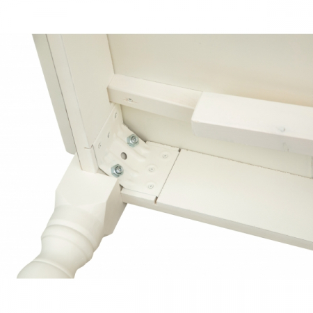 Masa extensibila, L140(240)*80*H80 cm,  alba antic, lemn masiv [9]