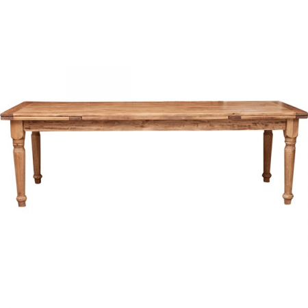 Masa extensibila, L250(380)*100*H80 cm, culoare natur antic, lemn masiv [1]