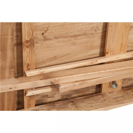 Masa extensibila, L250(380)*100*H80 cm, culoare natur antic, lemn masiv [4]