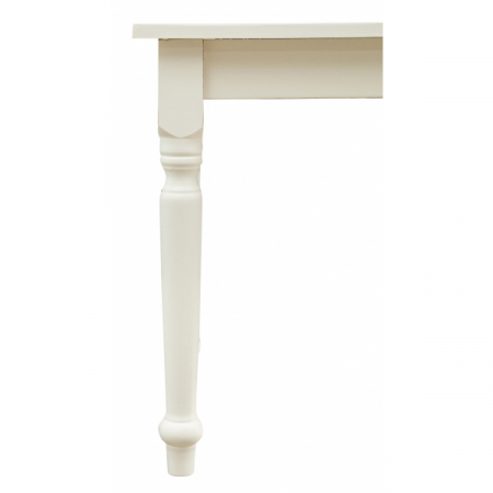 Masa fixa, L 70*70*H78 cm, culoare alb antic, Lemn Masiv [5]