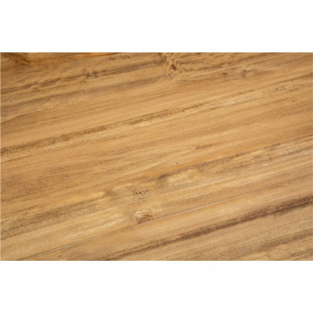 Masa fixa, L90 *90 *H78 cm, culoare natur/alb antic, Lemn Masiv [3]