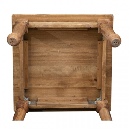 Masa fixa, L 70*70*H78 cm, culoare natur, Lemn Masiv [5]