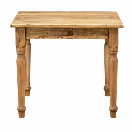 Masa fixa, L90 *90 *H78 cm, culoare natur antichizat, Lemn Masiv [1]