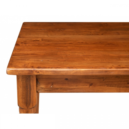 Masa fixa, L90 *90 *H78 cm, culoare nuc antichizat, Lemn Masiv [1]