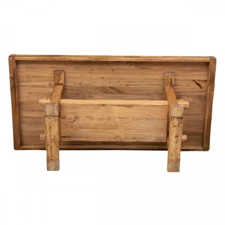 Masa fixa, L200*100*H80 cm, natur antic, lemn masiv [7]