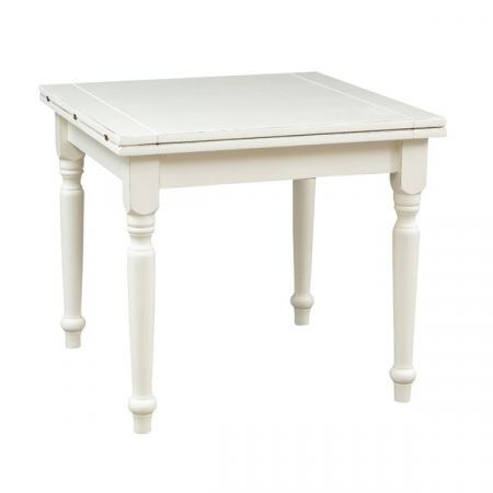 Masa Pliabila - Masa pliabila,  L90(180)*90*H80 cm, culoare alb antic, Lemn masiv