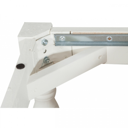 Masa pliabila, L90(180)*90*H80 cm, culoare natur/alb antic, Lemn masiv [7]
