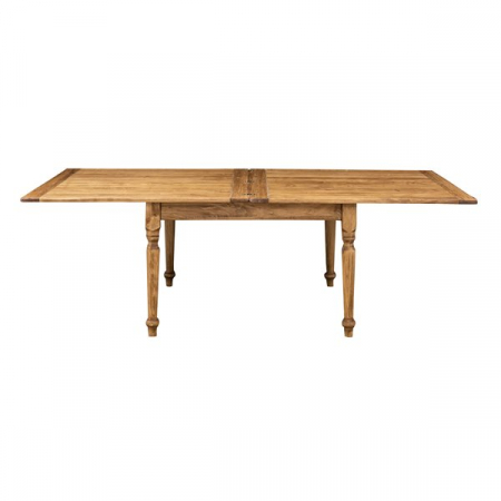 Masa pliabila, L120(240)*120*H80 cm, culoare natur, Lemn masiv [3]