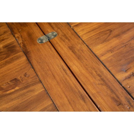 Masa pliabila,L120(240)*120*H80 cm,  culoare nuc, Lemn masiv [6]