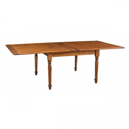 Masa pliabila,L120(240)*120*H80 cm,  culoare nuc, Lemn masiv [2]