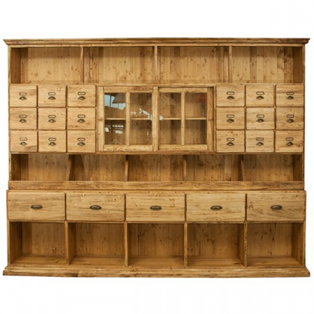 Mobila de farmacie L284 *40* H220 cm, lemn masiv Vitrine - Mobila de farmacie L284 *40* H220 cm, lemn masiv