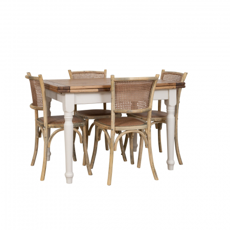 Scaun Thonet din lemn masiv si sezut din ratan [10]