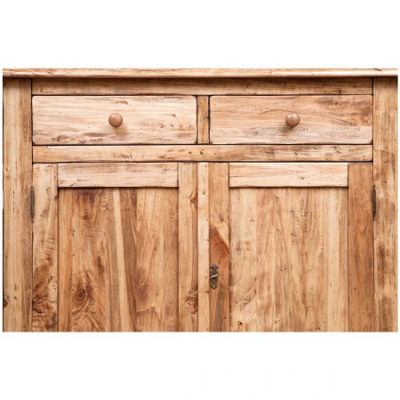 Vitrina, L107*43*H238 cm, 2 usi 2 sertare, lemn masiv [4]