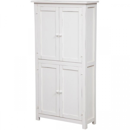 Dulap,  L68*25*H130 cm,  alb antic,  lemn  masiv [5]