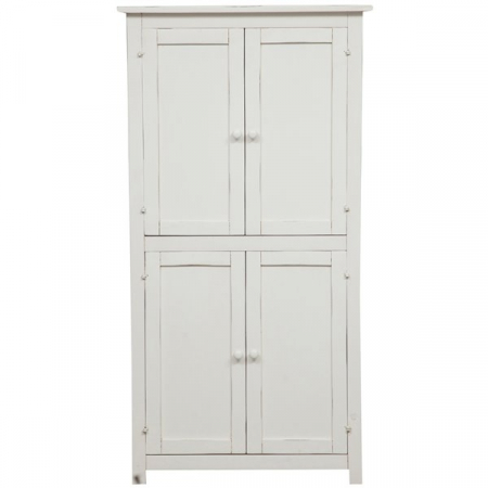 Dulap,  L68*25*H130 cm,  alb antic,  lemn  masiv [2]