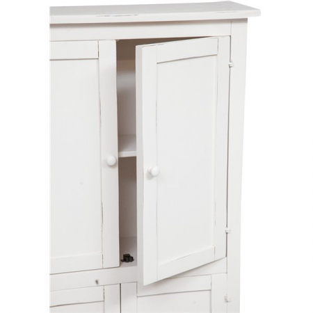 Dulap,  L68*25*H130 cm,  alb antic,  lemn  masiv [3]
