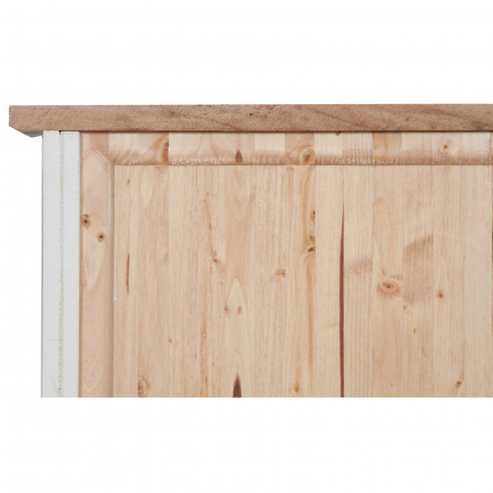 Vitrina mica,  L68*25*H98 cm,  alb/natur antic,  lemn masiv [2]