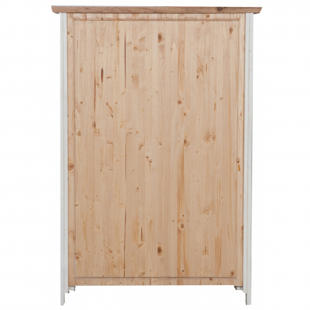 Vitrina mica,  L68*25*H98 cm,  alb/natur antic,  lemn masiv [4]