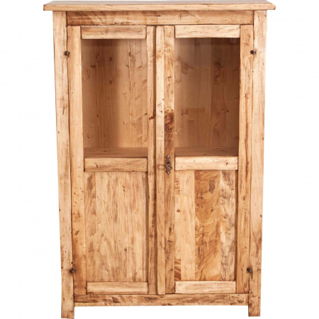Mobila Birou - Vitrina mica,  L68*25*H98 cm,  natur antic,  lemn masiv