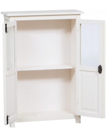Vitrina mica,  L68*25*H98 cm,  alb antic,  lemn masiv [4]