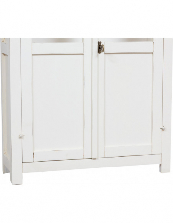 Vitrina mica,  L68*25*H98 cm,  alb antic,  lemn masiv [2]