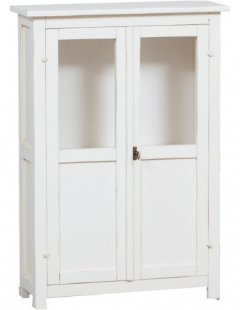 Vitrina mica,  L68*25*H98 cm,  alb antic,  lemn masiv [5]