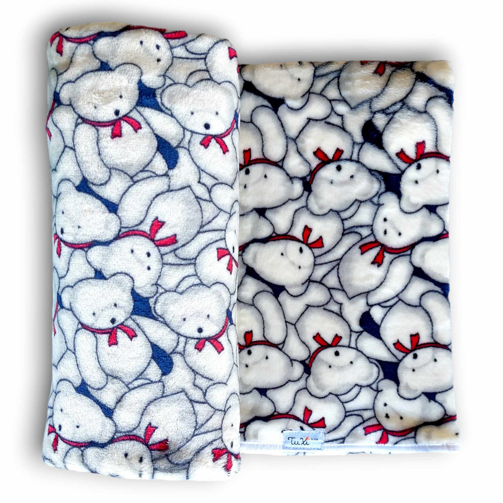 Paturica moale pentru copii, Cozy Fleece, Tuxi Kids, 150x100, ursuleti