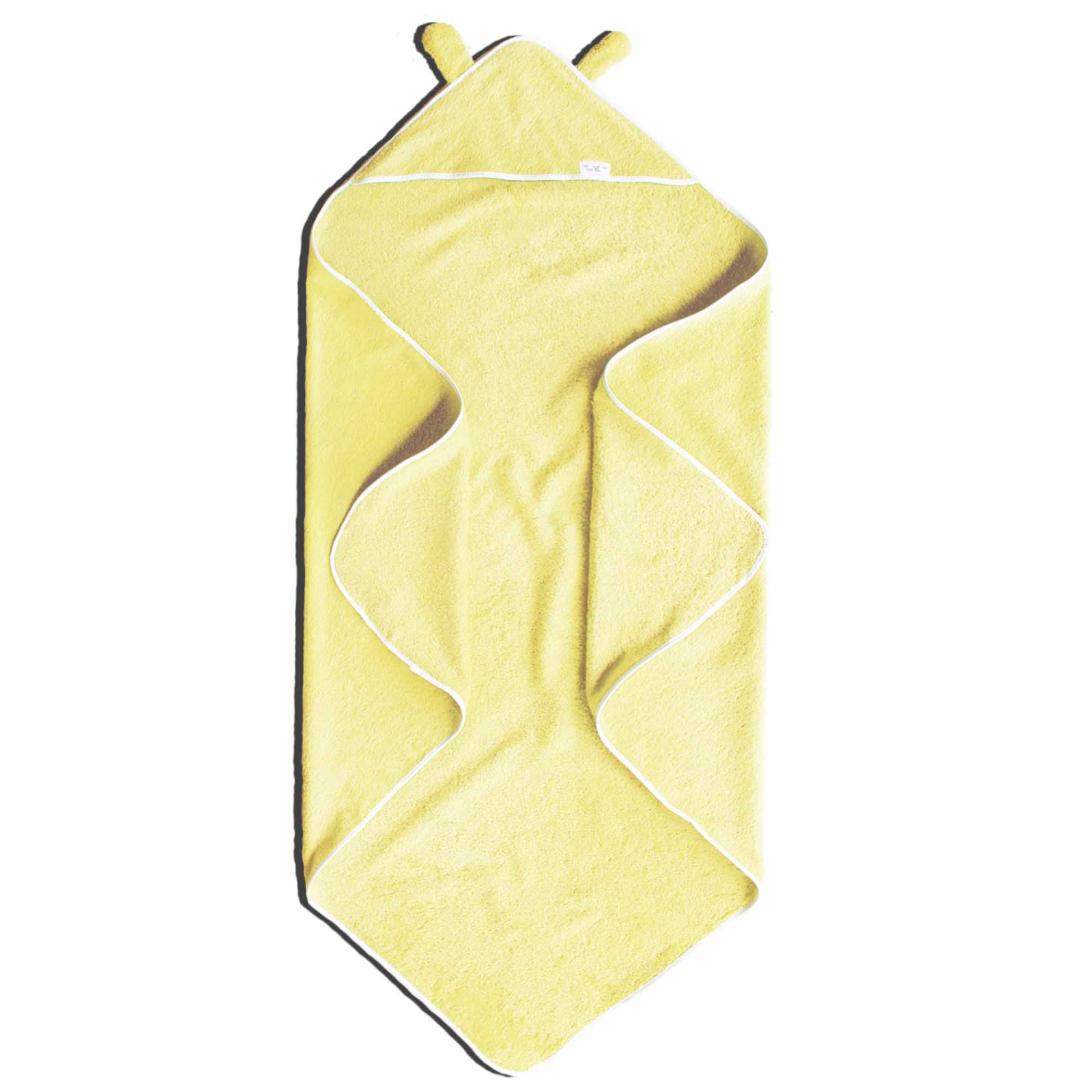 Prosop pentru bebe, cu gluga, Tuxi Bebe, 100% bumbac absorbant, 80x80 cm, ecru