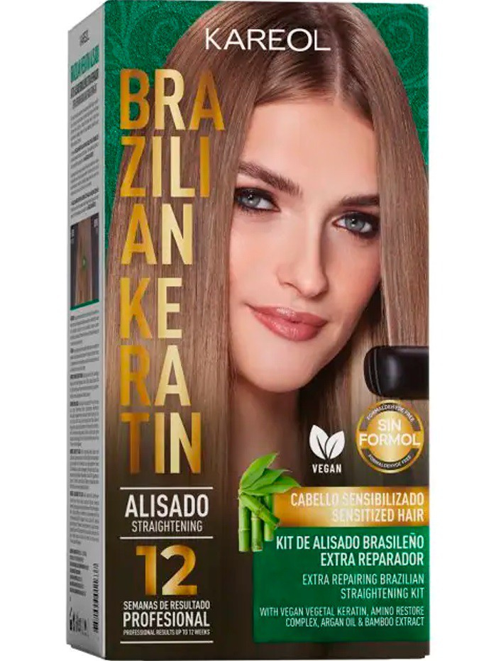 Set de indreptare a parului brazilian, Kareol, Pentru par sensibil si deteriorat [3]