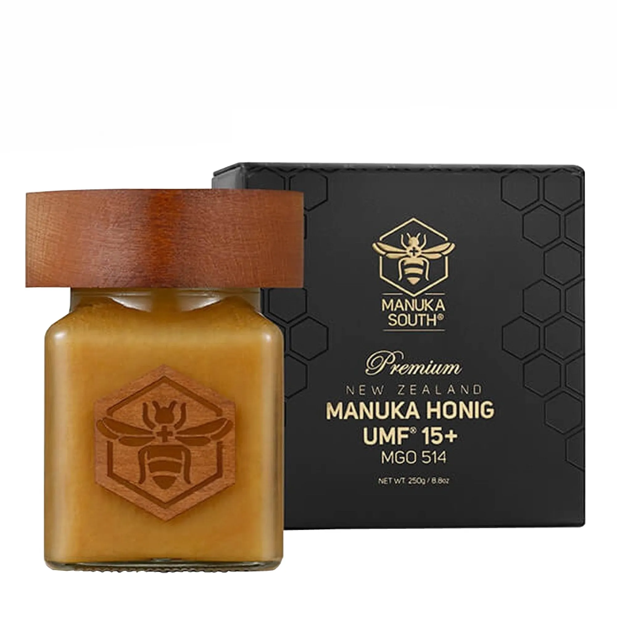 Miere de Manuka Premium Manuka South ®, UMF®15+(MGO 514+), 250g, Naturala [1]