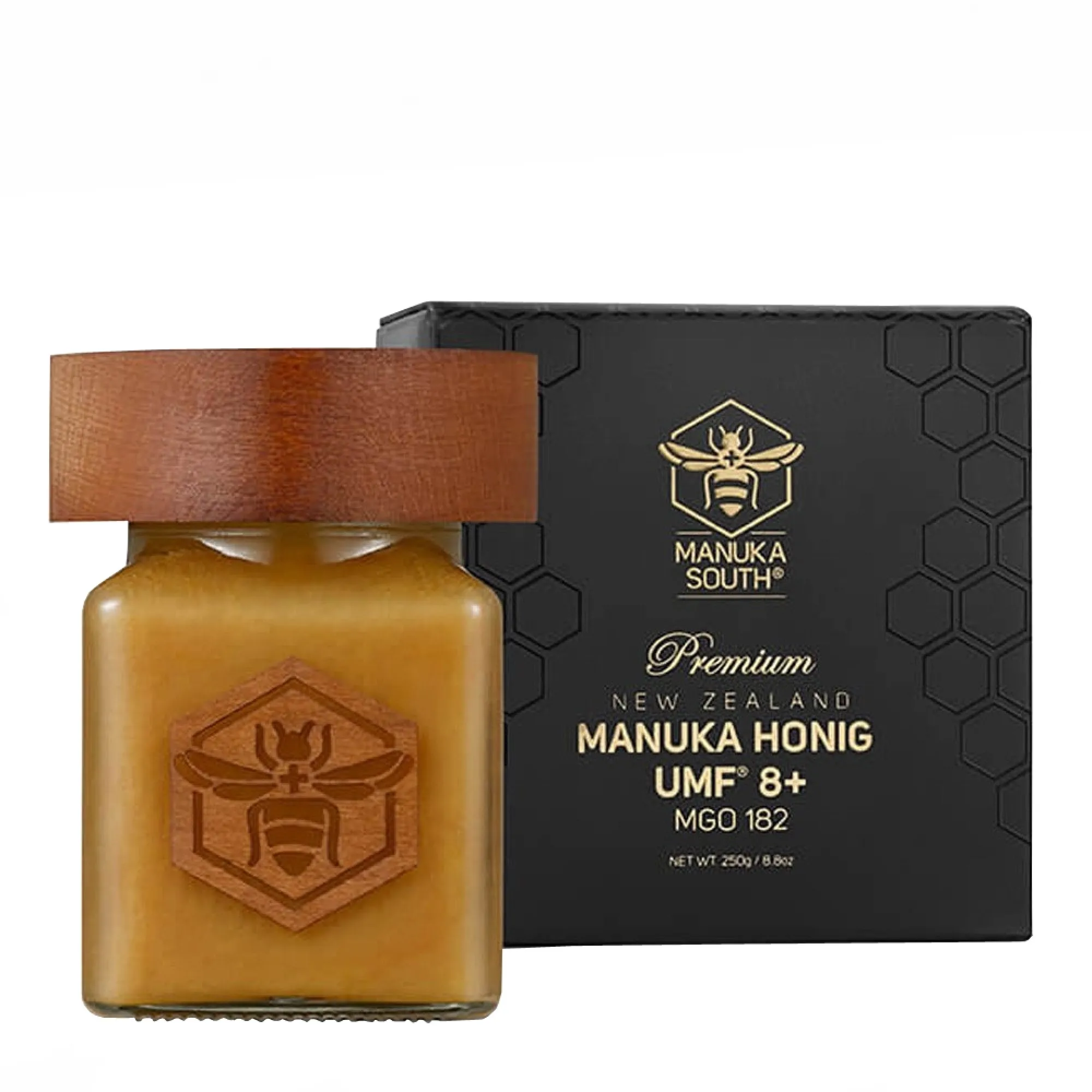 Miere de Manuka Premium Manuka South ®, UMF®8+ (MGO 182+), 250gr, Naturala [1]