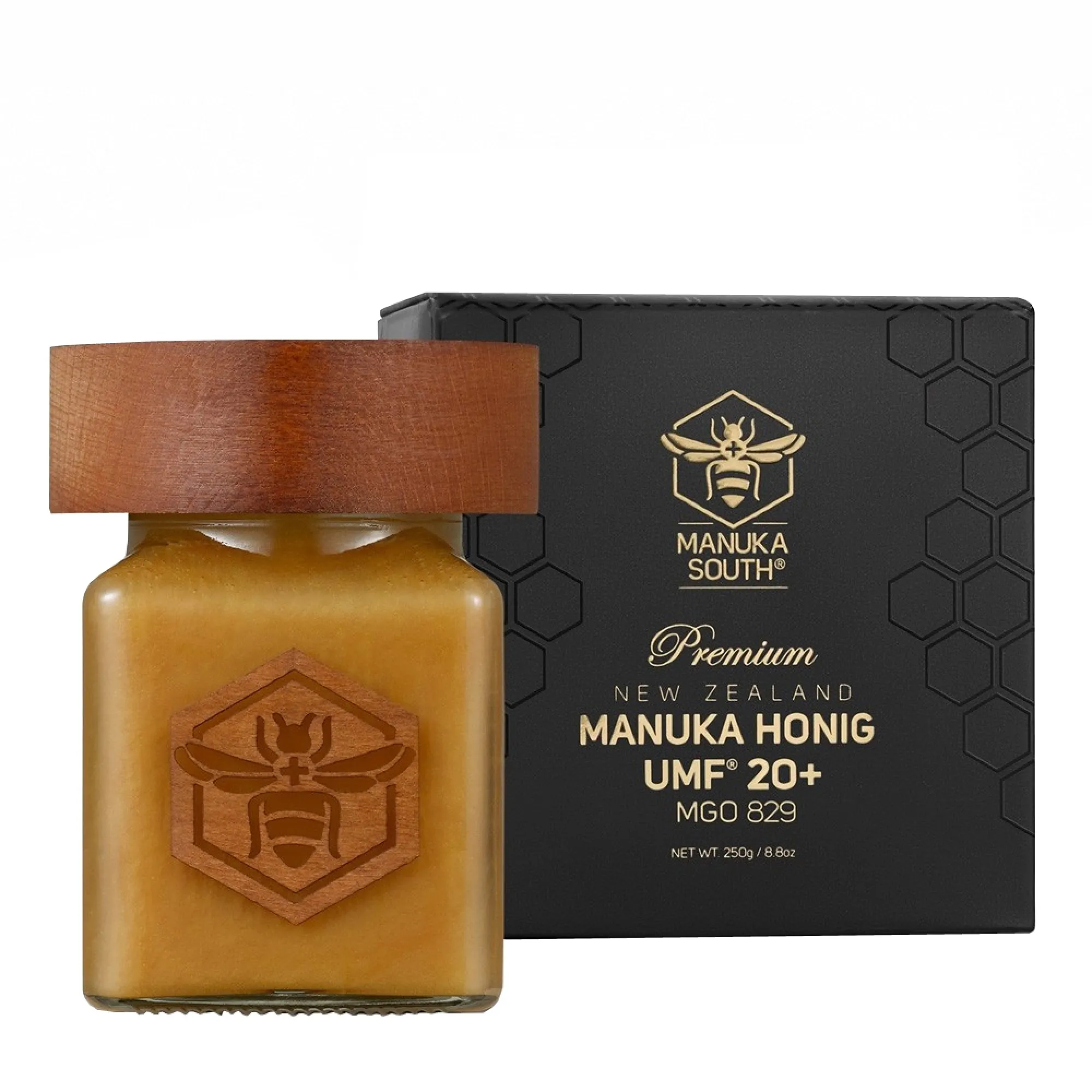 Miere de Manuka Premium Manuka South ®, UMF®20+(MGO 829+), 250g [0]