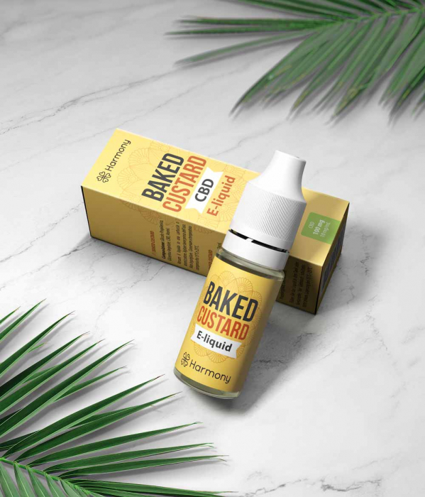 E-Lichid CBD, Baked Custard, 10ml [2]