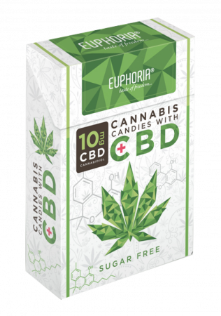 Dulciuri CBD - Bomboane CBD 'Euphoria', 10mg, 36g